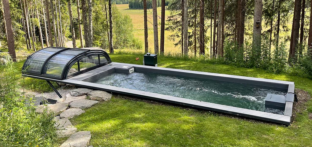 Second image of Piscine Conteneur 6,11 x 2,5m Prête à l’Emploi avec Toit, Pack Premium