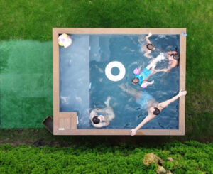 Piscine spa conteneur 3.0mx 2.5m avec jacuzzi, Forfait Confort