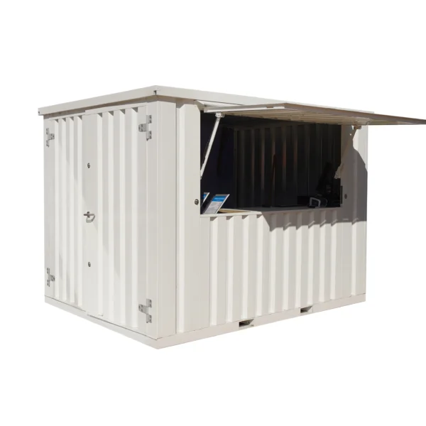 Conteneur Bar Démontable XL 3×2 mètres Blanc RAL 9016