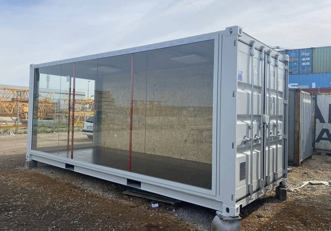 Conteneur D'exposition Vitré