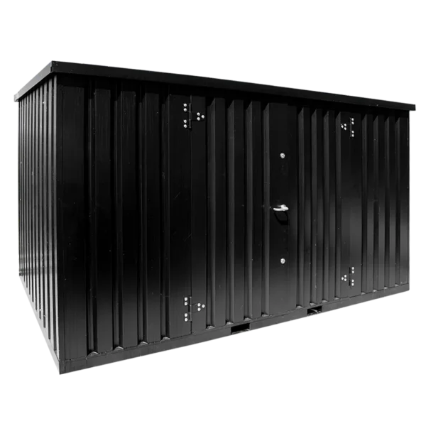 Lagercontainer 4 x 2 Meter – mit Doppeltür an der Längsseite