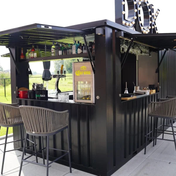 Second image of Zerlegbarer Barcontainer 6×2 Meter XL Pink RAL 3015