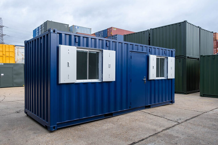 Container 20' de bureau avec 2 fenêtres