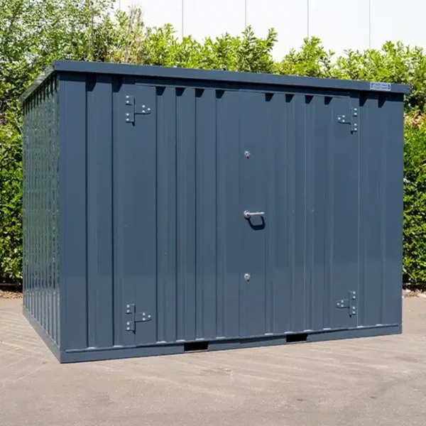 Second image of Container 3 x 2 mètre Double Porte Sur Le Grand Coté Anthracite RAL 7016