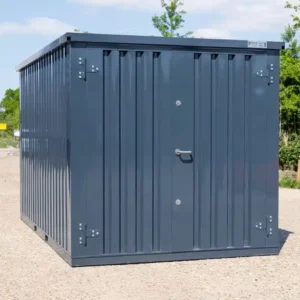Container 4 x 2 Meter Doppeltür an der kurzen Seite Anthrazit RAL 7016