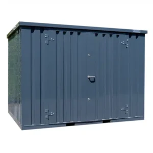 Container 3 x 2 mètre Double Porte Sur Le Grand Coté Anthracite RAL 7016