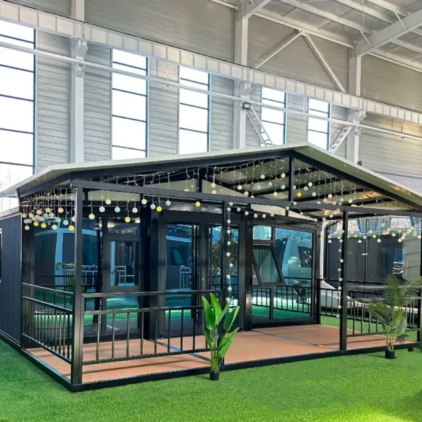 Tiny House XXL 76m² avec Grande terrasse couverte, 5 ans de garantie